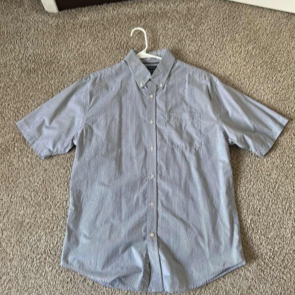 Croft&Barrow Men’s M Short Sleeve Striped Dress shirt